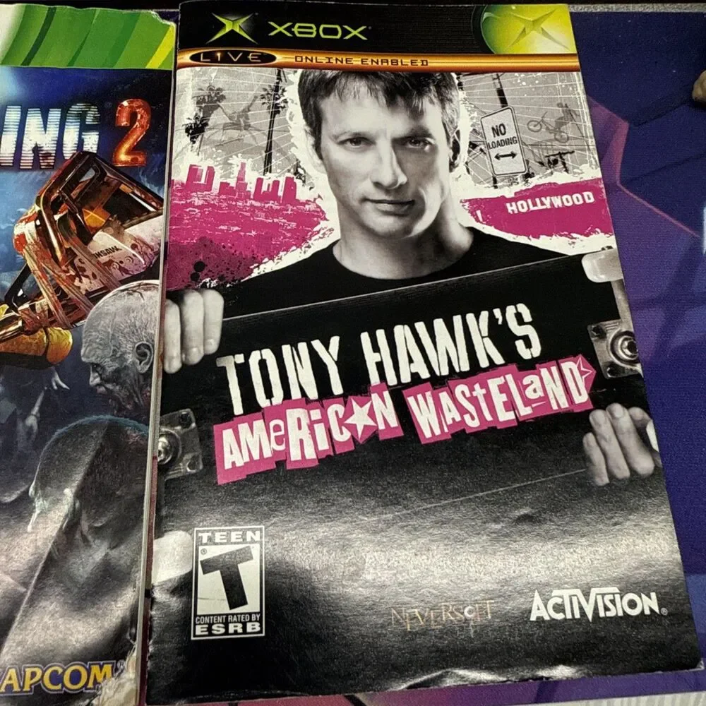 Lot Of 6 Game Manuals NFL Street Tetris Skate Tony Hawk Dead rising